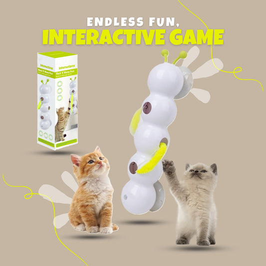 Pawpillar™ Motion Activated Wack A Worm Cat Toy