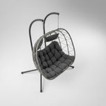 Double Egg Swing Chair with Stand